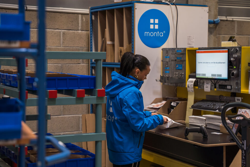 monta op&eacute;ratrice cha&icirc;ne logistique