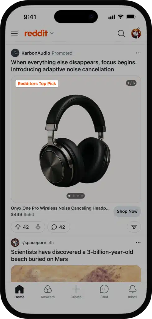 exemple shopping sur reddit