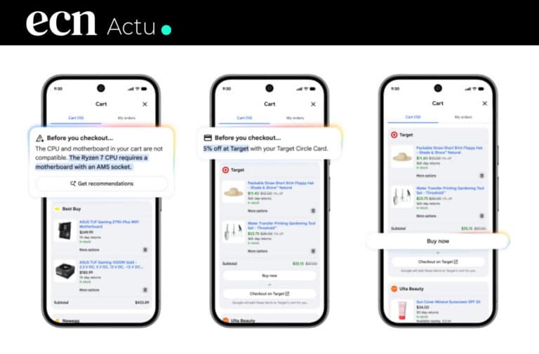 Google lance Universal Cart : le panier IA qui centralise tout le parcours d'achat