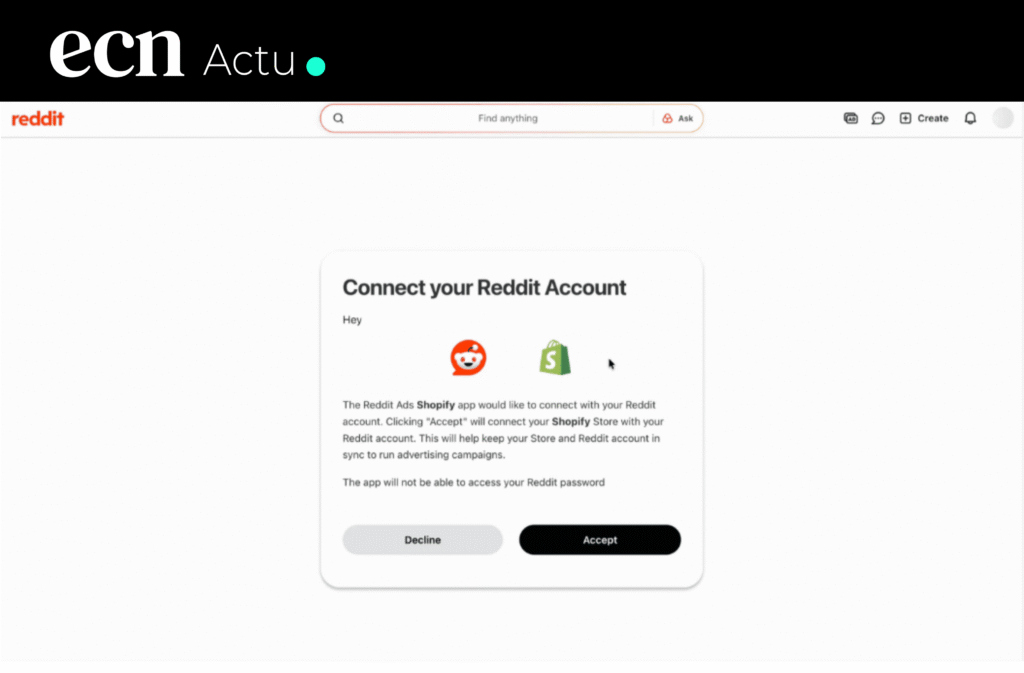 reddit accelère social commerce avec Shopify