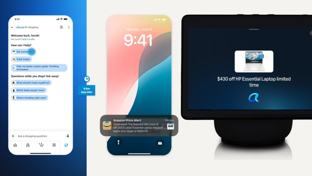 alexa for shopping - exemple ordinateur