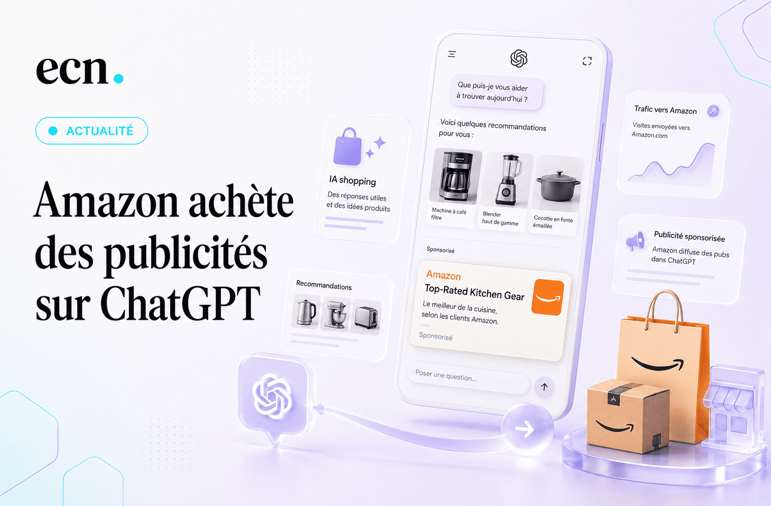 Pourquoi Amazon achète des publicités sur ChatGPT mais refuse d’ouvrir son catalogue à l’IA