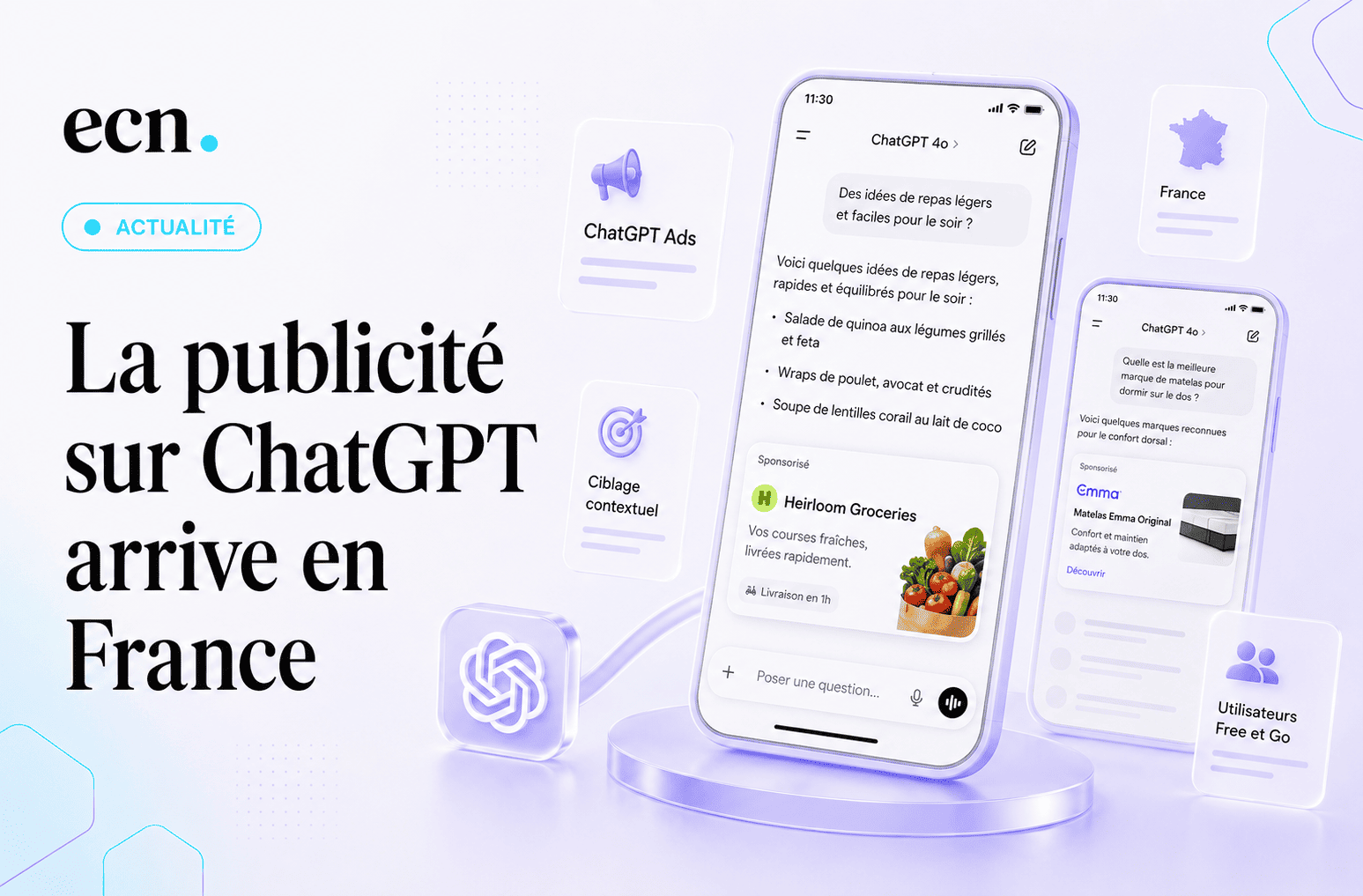 Publicité sur ChatGPT en France OpenAI prépare le lancement de sa régie