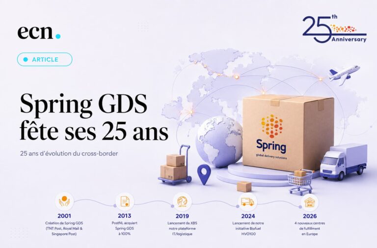 Spring GDS fête ses 25 ans du courrier international à la logistique e-commerce cross-border