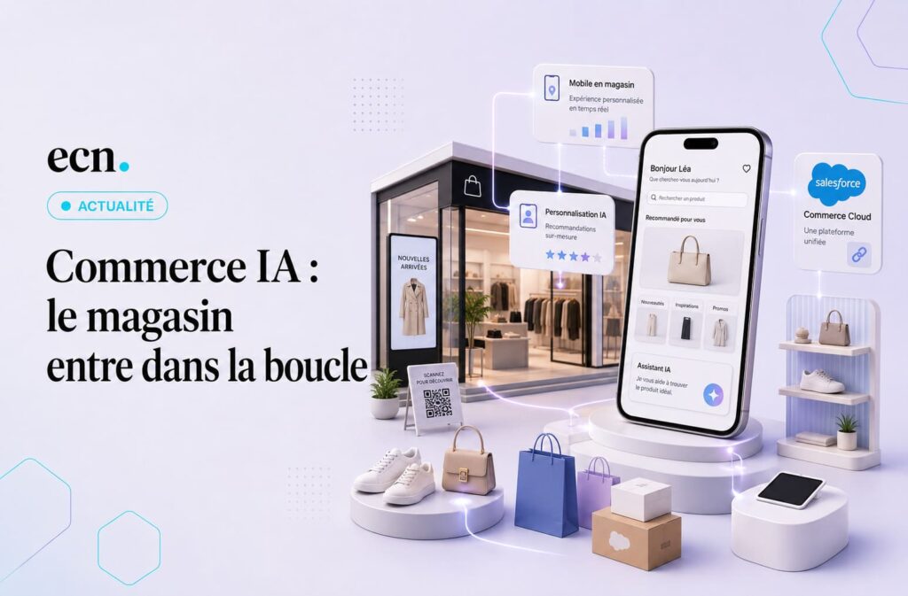 Étude Salesforce 2026 le commerce IA se joue aussi en magasin, pas seulement en ligne