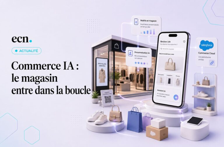 Étude Salesforce 2026 le commerce IA se joue aussi en magasin, pas seulement en ligne