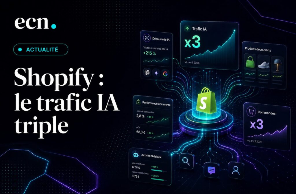 Shopify Q2 2026 : le trafic IA triple, mais l’“âge d’or” reste à démontrer