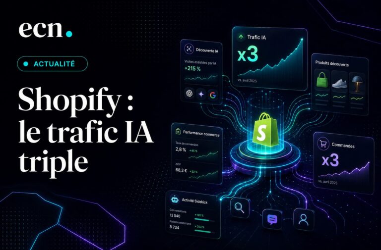 Shopify Q2 2026 : le trafic IA triple, mais l’“âge d’or” reste à démontrer