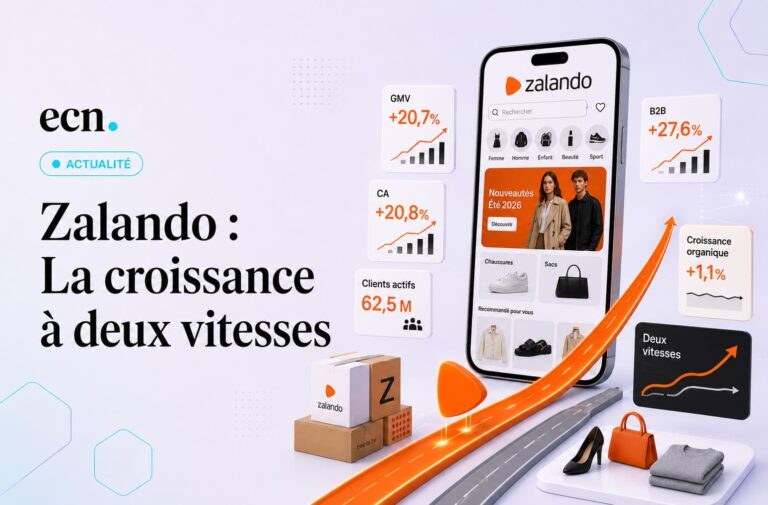 Zalando Q2 2026 +20,8% publiés, +1,1% en croissance organique