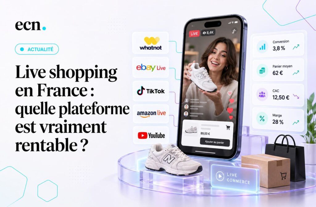 Live shopping en France en 2026 Whatnot, TikTok Shop, eBay, Amazon et YouTube, quel modèle est vraiment rentable