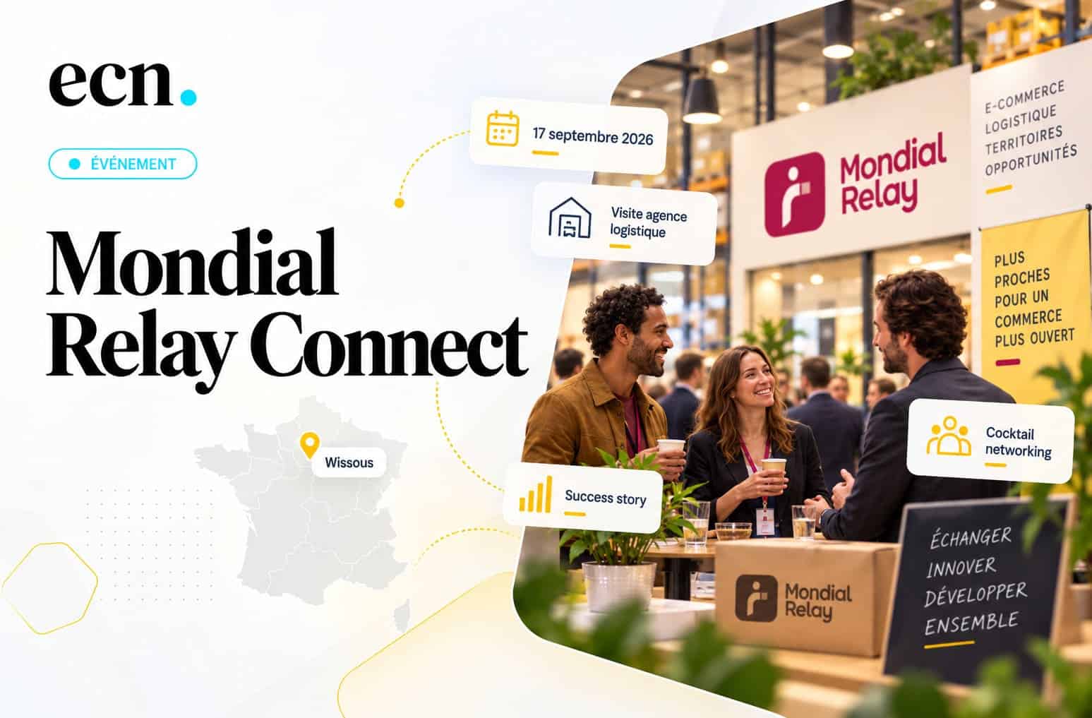 Mondial Relay Connect : un afterwork e-commerce et logistique au cœur de l’agence de Wissous