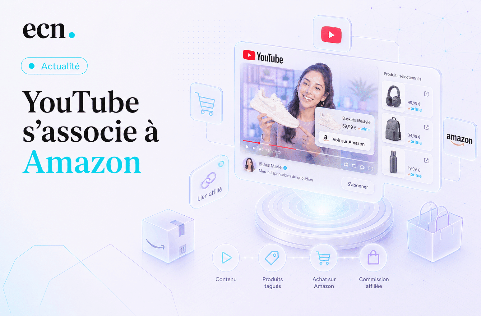 youtube amazon shopping influenceurs