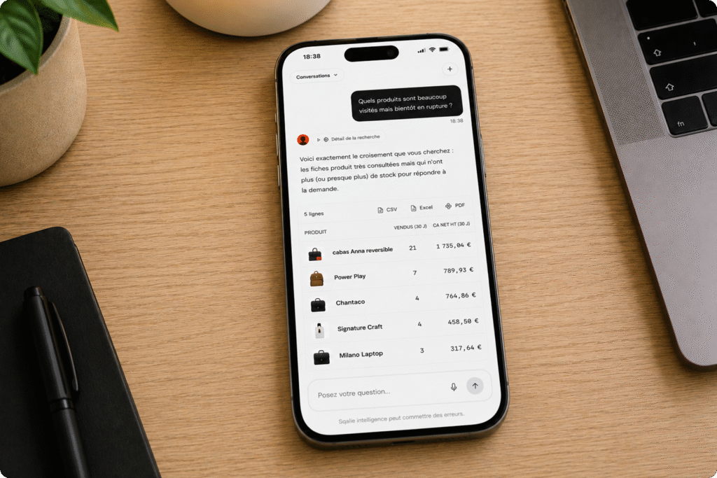 Sqalie : le logiciel de rentabilité pour les e-commerçants PrestaShop Sqalie assistant IA