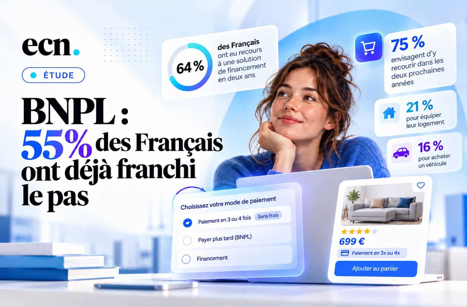 Paiement fractionné (BNPL) 55% des Français l’ont adopté