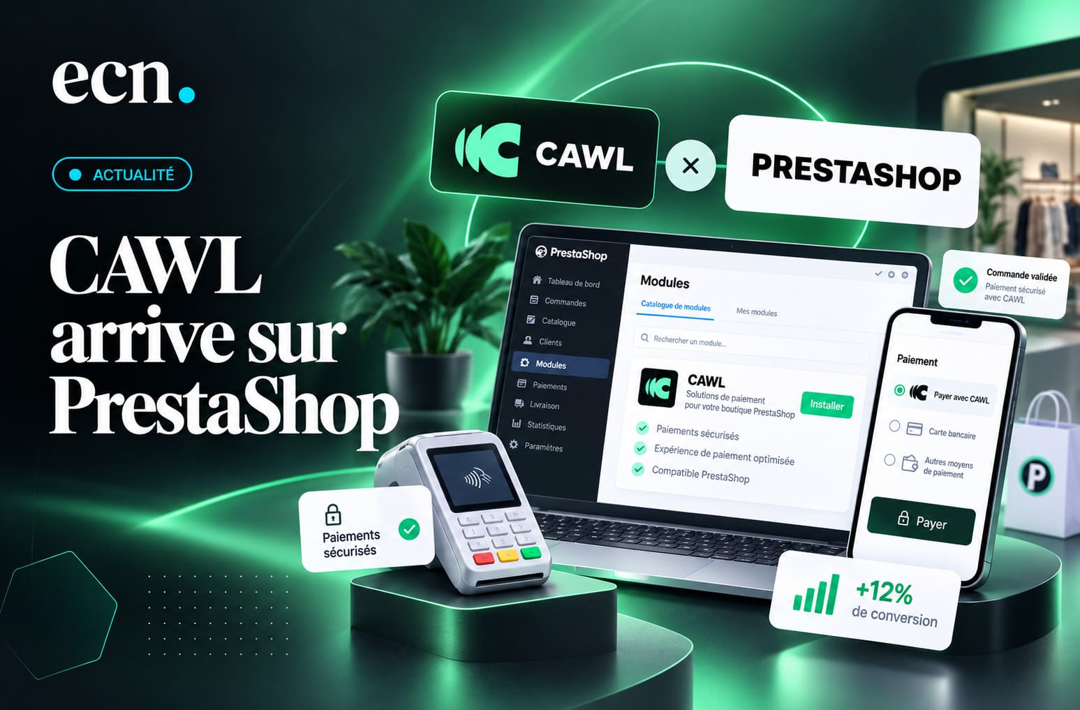 PrestaShop renforce son offre de paiement avec CAWL