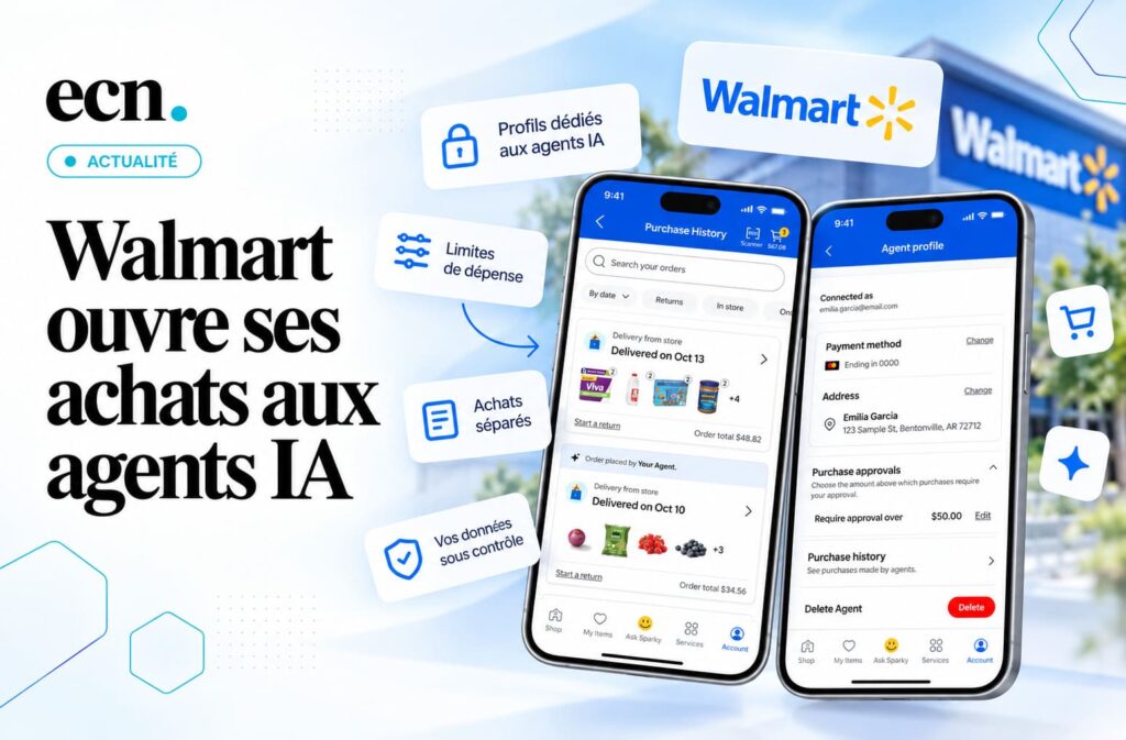Walmart prépare ses magasins aux agents IA profils dédiés, budgets et achats automatisés